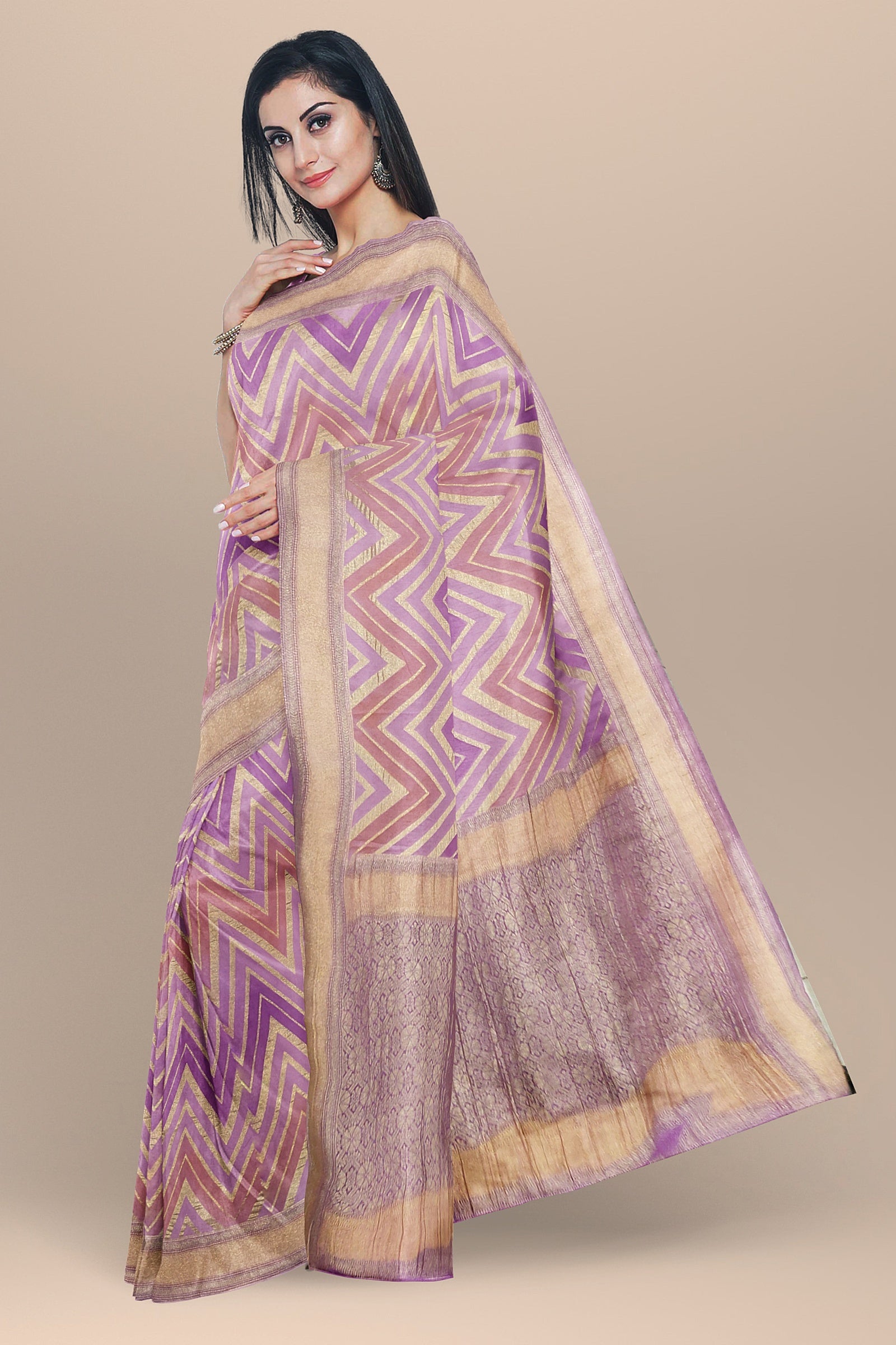 banaras semi kadi georgette saree