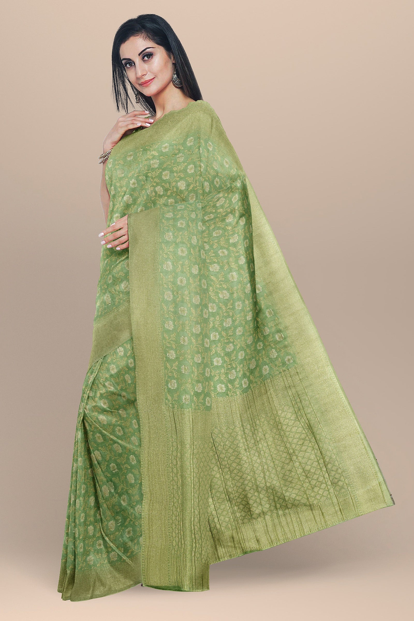 banaras semi kahadi georgette saree