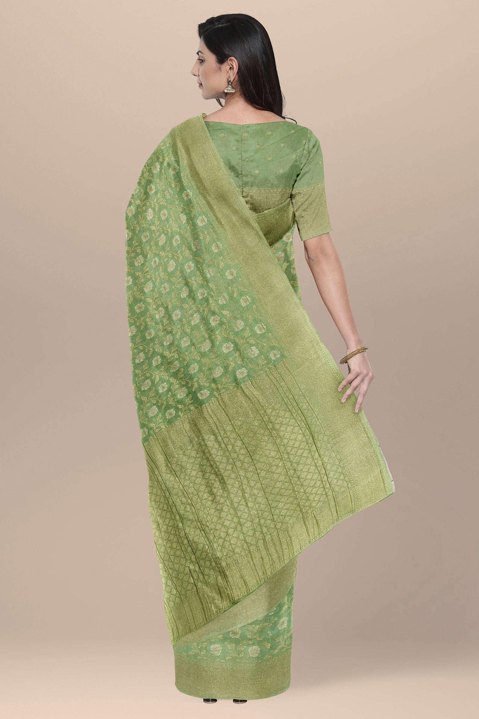 banaras semi kahadi georgette saree