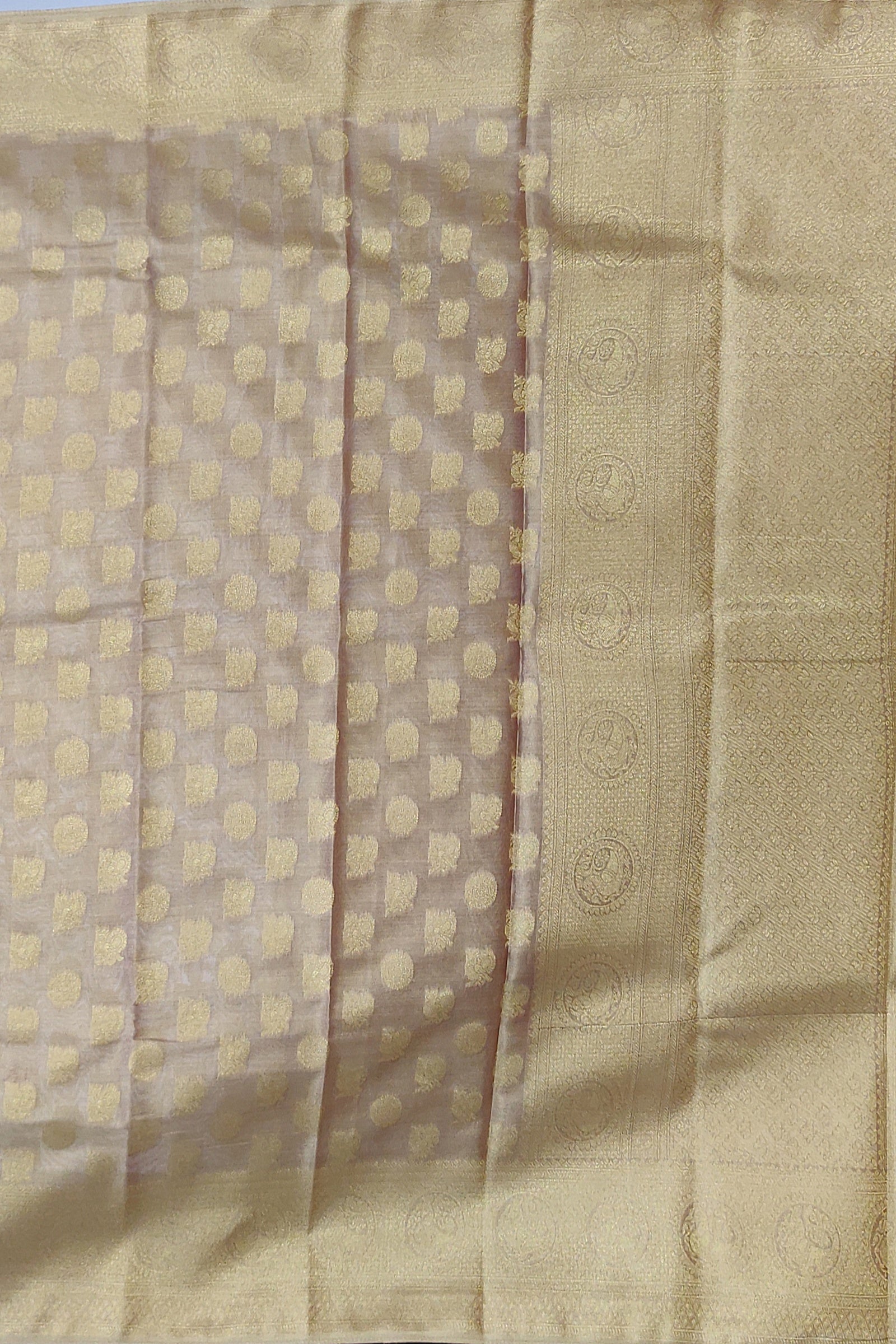 SEMI TISSUE SILK: Graceful grey saree