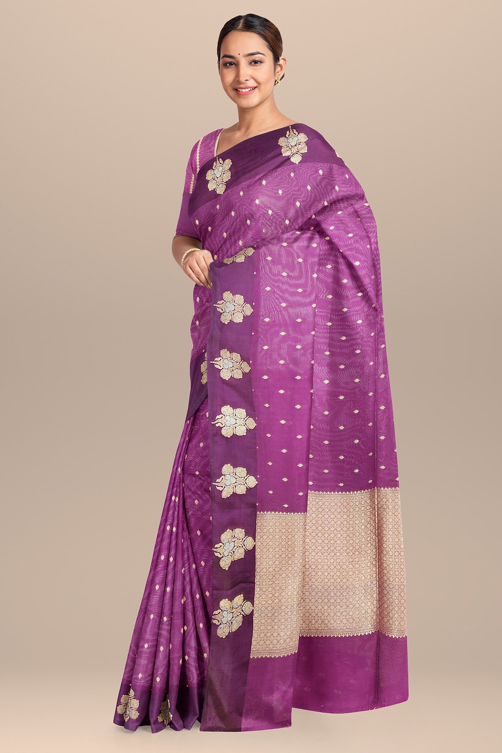 Banaras semi kathan silk